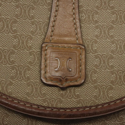 Celine Vintage Macadam Shoulder Bag Canvas, BEIGE, CANVAS, Shoulder bag
