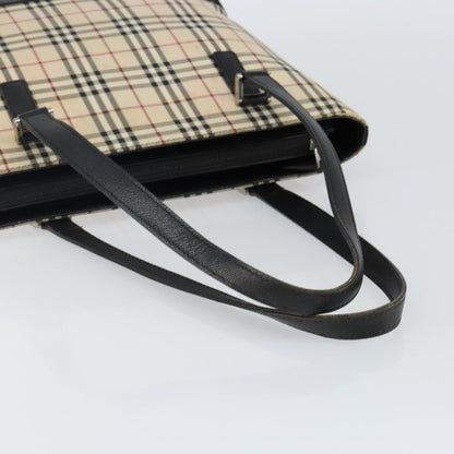Burberry Vintage Zip Tote House Check Coated Canvas, BEIGE, CANVAS, Tote bag