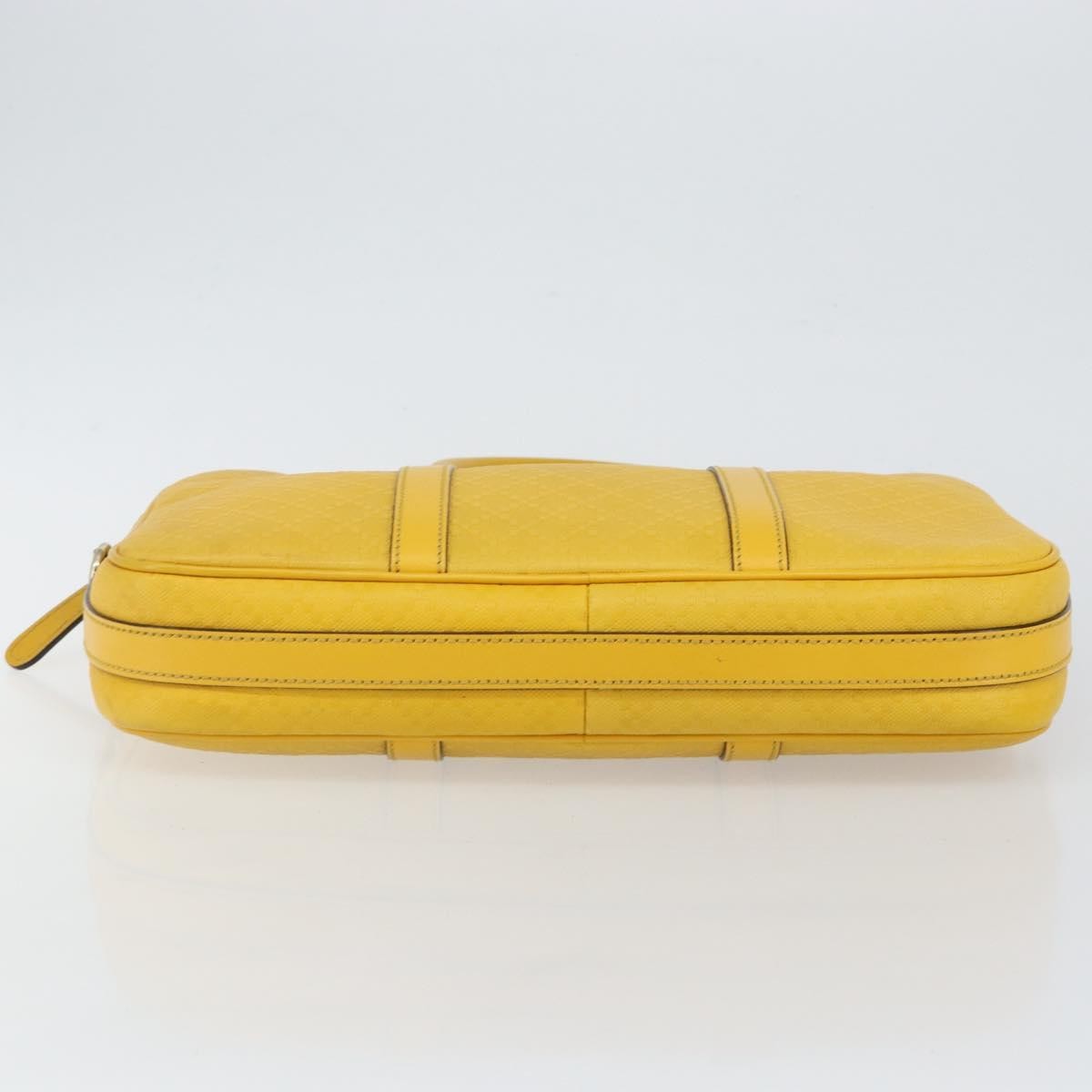 Gucci Diamante bright briefcase Leather, YELLOW, LEATHER, Briefcase
