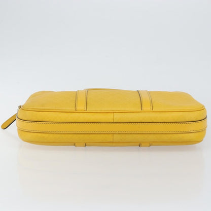 Gucci Diamante bright briefcase Leather, YELLOW, LEATHER, Briefcase