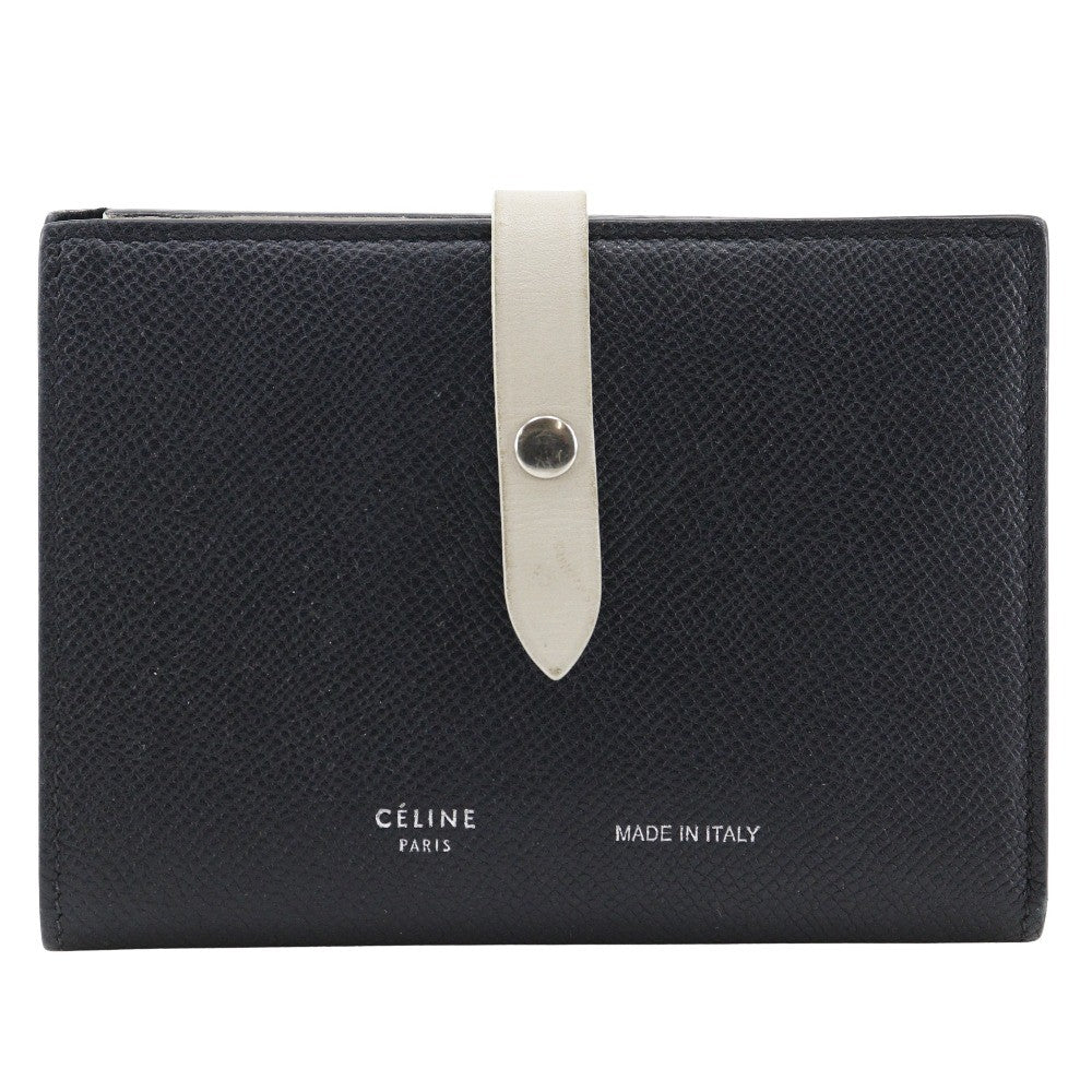 Celine Multifunction Strap Wallet Leather, BLACK, CALFSKIN, Wallets