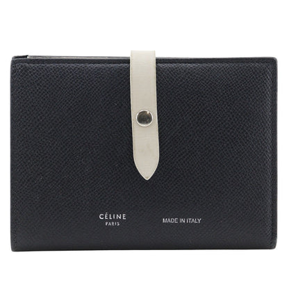 Celine Multifunction Strap Wallet Leather, BLACK, CALFSKIN, Wallets