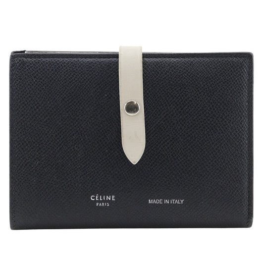 Celine Multifunction Strap Wallet Leather, BLACK, CALFSKIN, Wallets
