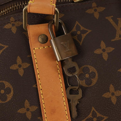 Louis Vuitton Keepall Bag Monogram Canvas, BROWN, CANVAS, Travel bag