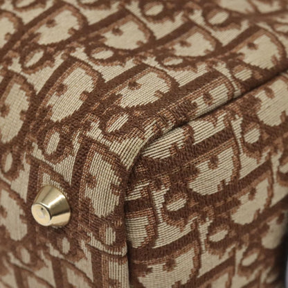 Christian Dior Vintage Trotter Handbag Canvas, BEIGE, CANVAS, Handbag