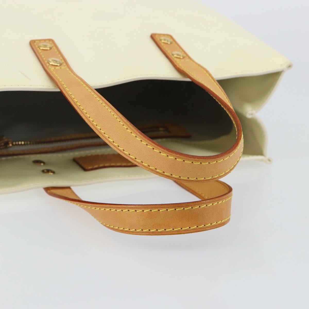 Louis Vuitton Reade Handbag Monogram Vernis, BEIGE, PATENT_LEATHER, Handbag