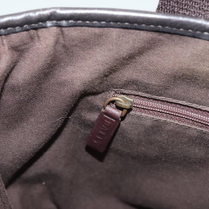 Bally Vintage Tote Bag Canvas, BROWN, CANVAS, Tote bag