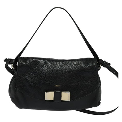 Chloe Lily Handbag Leather, BLACK, LEATHER, Handbag