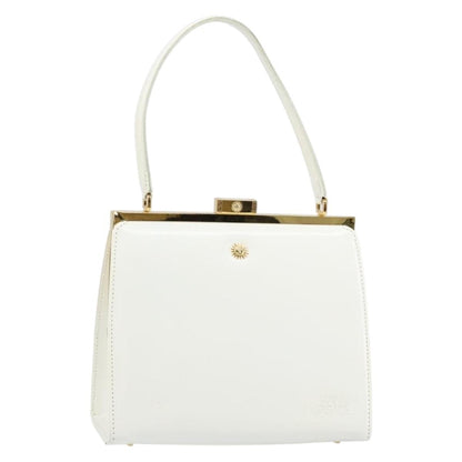 Versace Vintage Handbag Leather, WHITE, LEATHER, Handbag