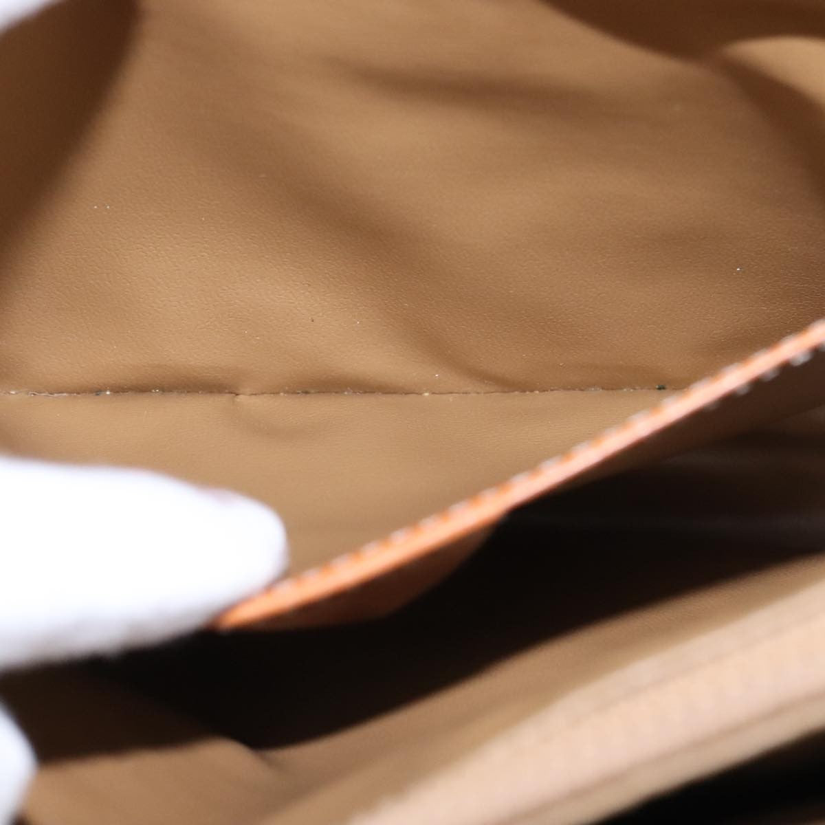 Celine Macadam Shoulder Bag PVC Leather, BROWN, CANVAS, Shoulder bag