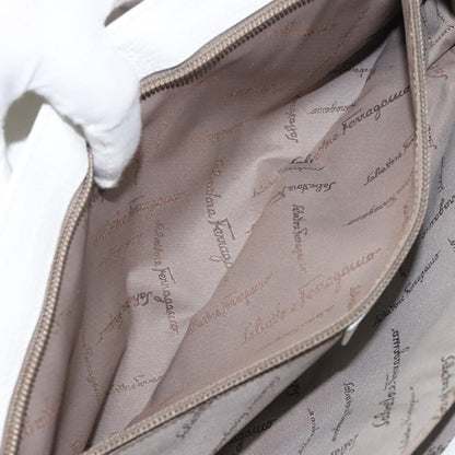 Salvatore Ferragamo Shoulder Bag Leather, WHITE, LEATHER, Shoulder bag
