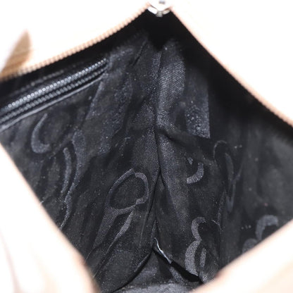 Salvatore Ferragamo Gancini Shoulder Bag Leather, BEIGE, LEATHER, Shoulder bag