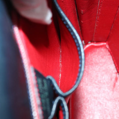 Celine Vintage Circle Logo Crossbody Bag Leather, NAVY, LEATHER, Crossbody bag