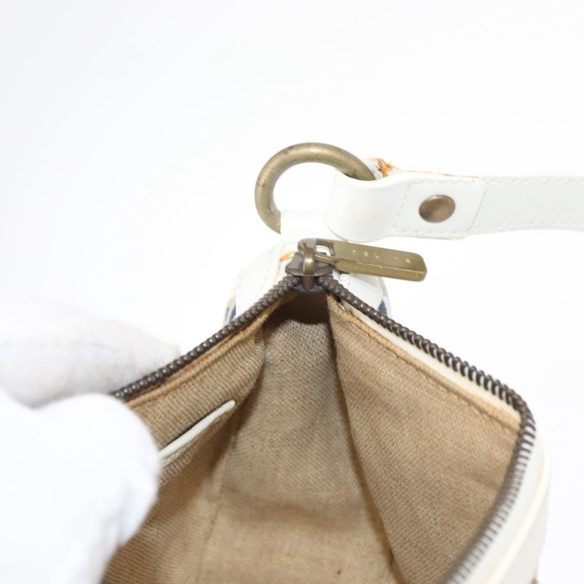 Celine Vintage Pochette Shoulder Bag Canvas, NAVY, CANVAS, Clutche & pouche