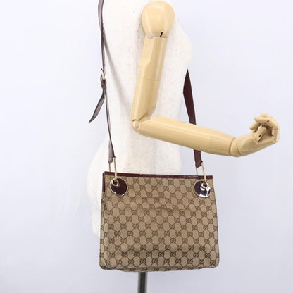 Gucci Eclipse Messenger GG Canvas, BEIGE, CANVAS, Shoulder bag