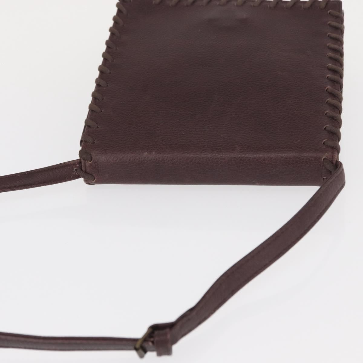 Saint Laurent Vintage Shoulder Bag Leather, PURPLE, LEATHER, Shoulder bag