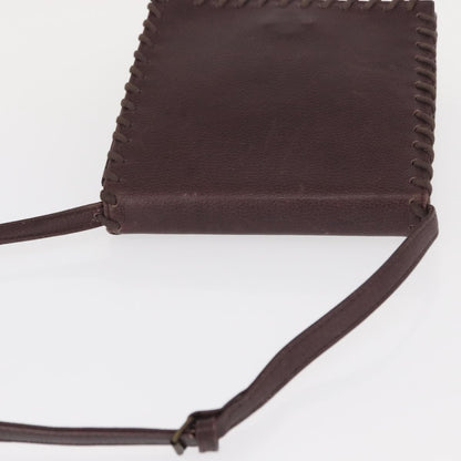 Saint Laurent Vintage Shoulder Bag Leather, PURPLE, LEATHER, Shoulder bag