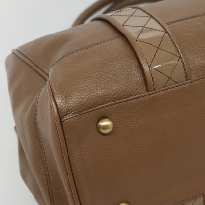 Burberry Nova Check Tote Leather, BROWN, LEATHER, Tote bag