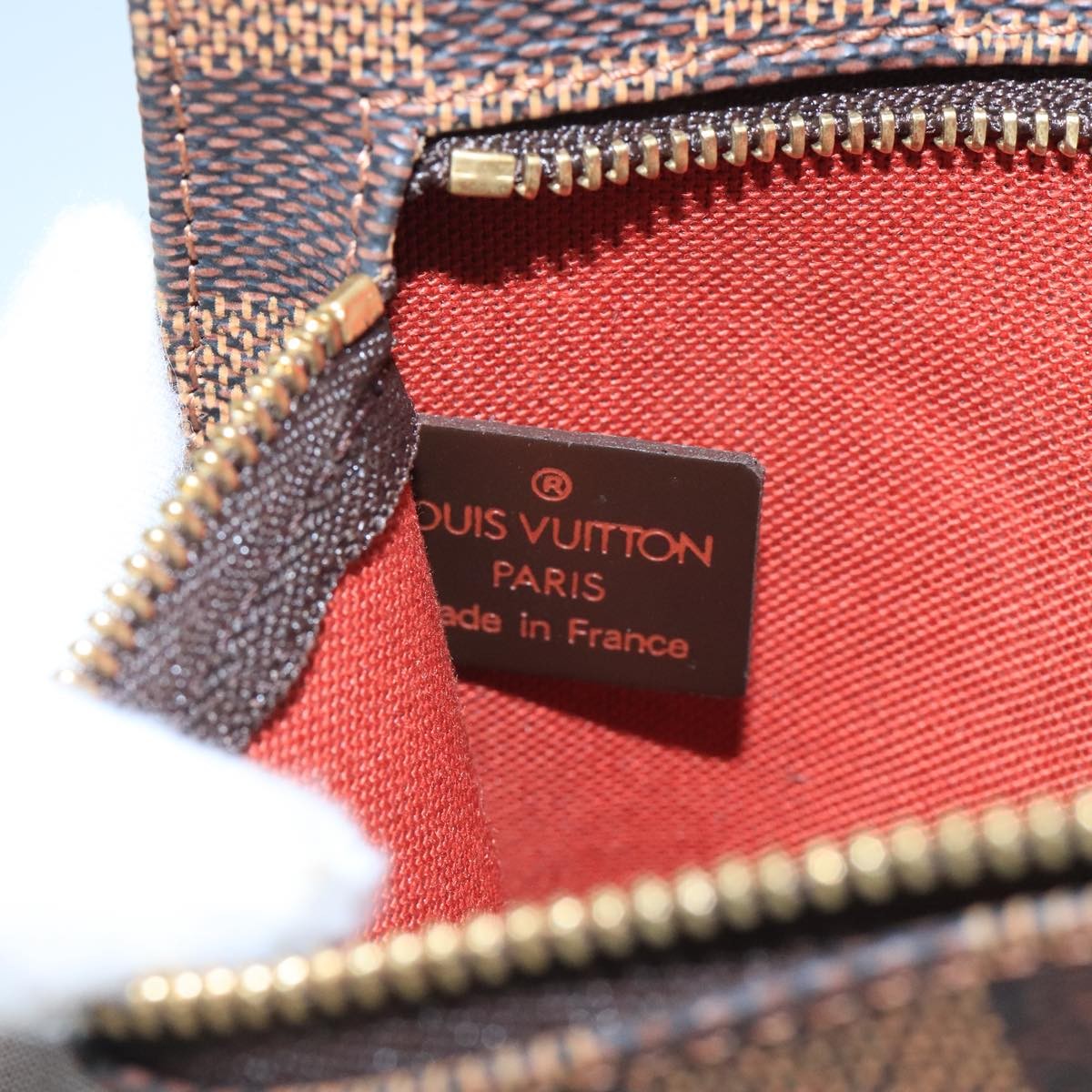 Louis Vuitton Clifton Pouch Damier, Brown, Canvas, Clutch