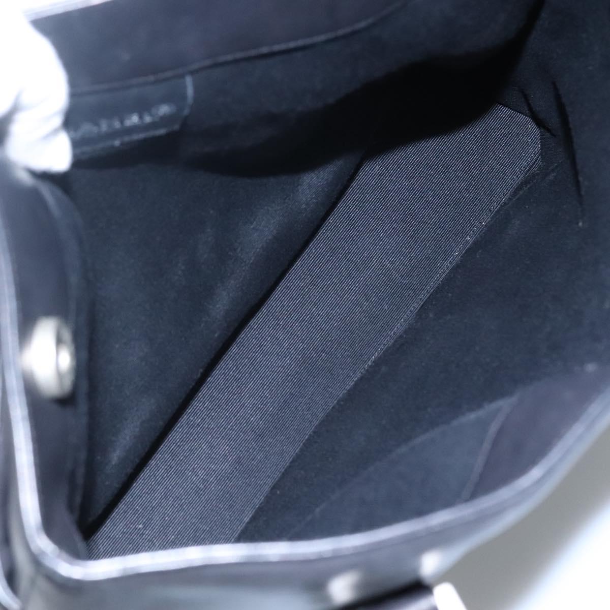 Chanel Vintage Shoulder Bag Leather, BLACK, LEATHER, Shoulder bag