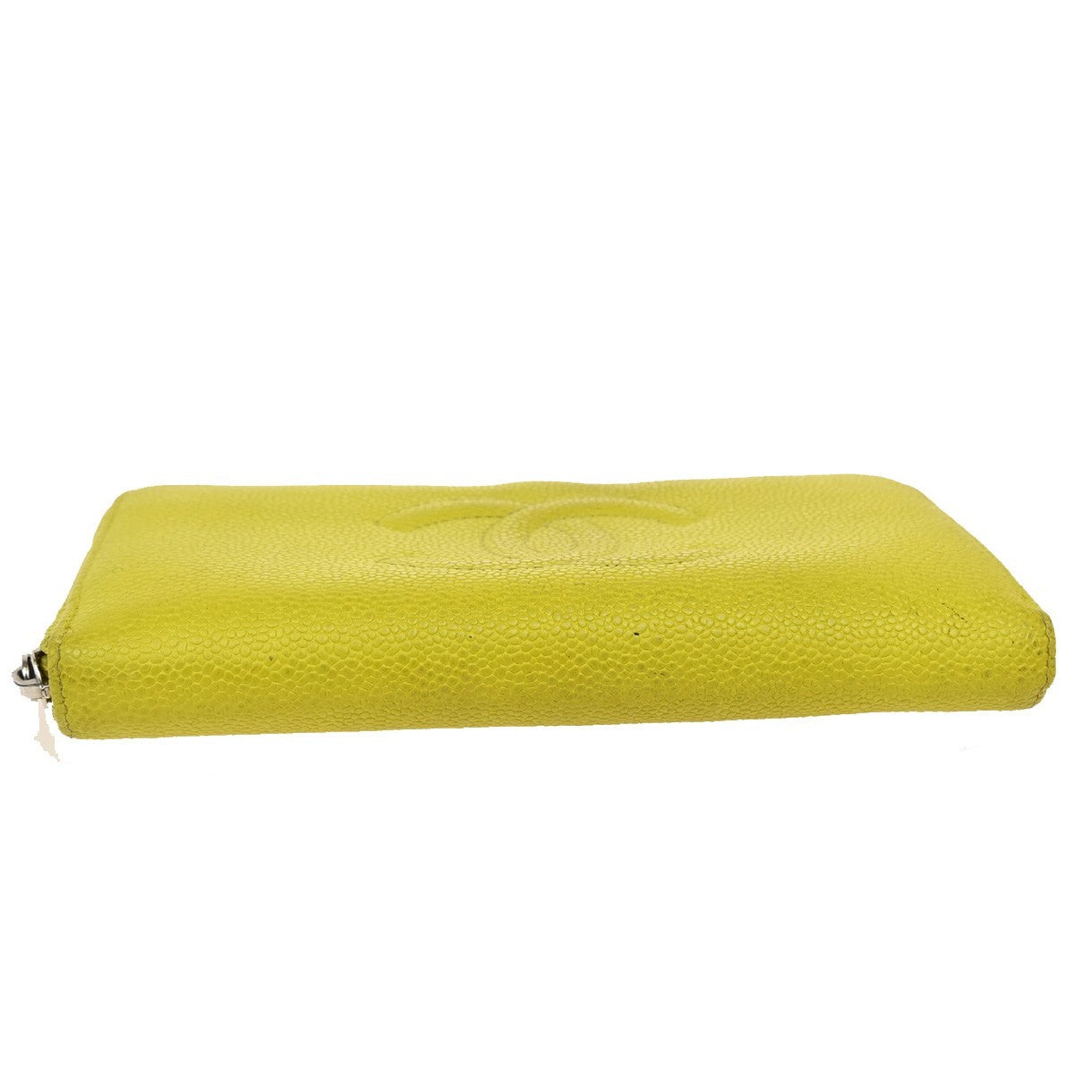 Chanel Timeless CC Zipped Wallet Caviar, YELLOW, CALFSKIN, Wallets