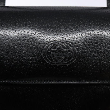 Gucci Vintage Handbag Leather, BLACK, LEATHER, Handbag
