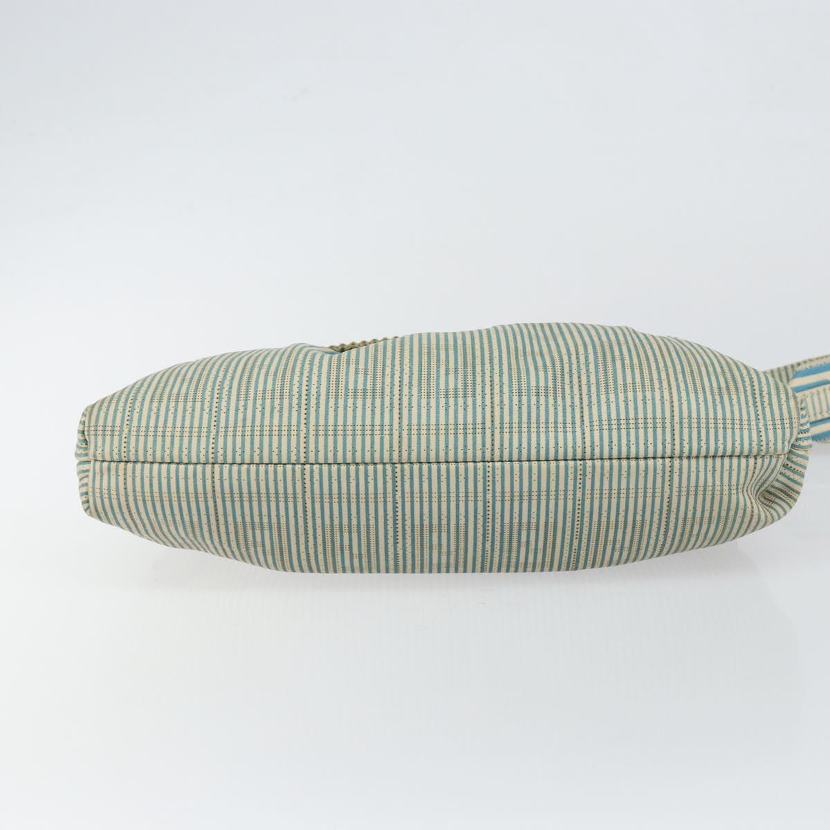 Fendi Chef Shoulder Bag Zucca Canvas, BLUE, CANVAS, Shoulder bag