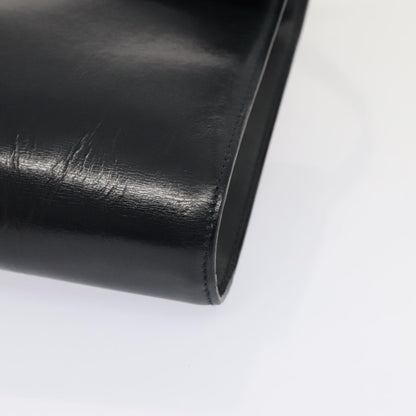 Celine Vintage Circle Logo Crossbody Bag Leather, NAVY, LEATHER, Crossbody bag