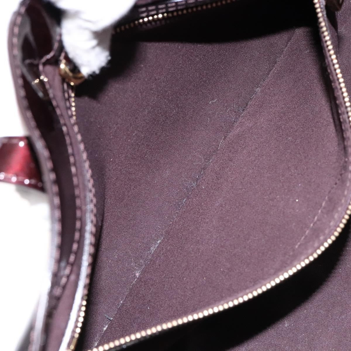 Louis Vuitton Wilshire Handbag Monogram Vernis, BURGUNDY, PATENT_LEATHER, Handbag