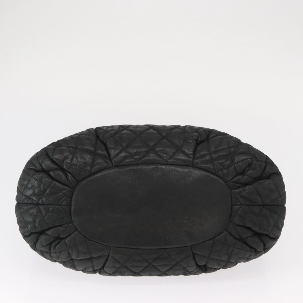 Chanel In The Mix Tote Quilted Iridescent Calfskin, BLACK, LEATHER, Shoulder bag