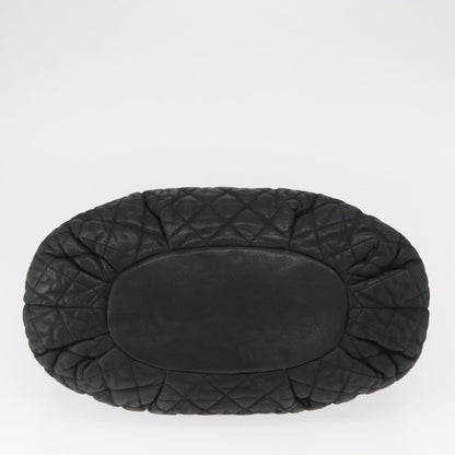 Chanel In The Mix Tote Quilted Iridescent Calfskin, BLACK, LEATHER, Shoulder bag