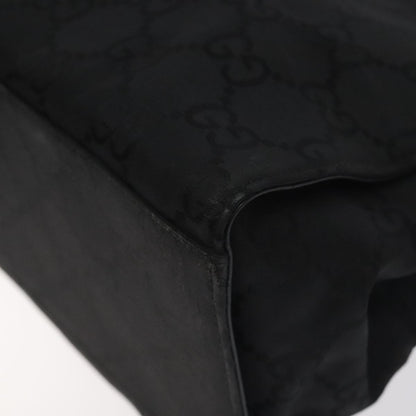 Gucci Vintage Bamboo Handle Tote GG Nylon, BLACK, NYLON, Tote bag