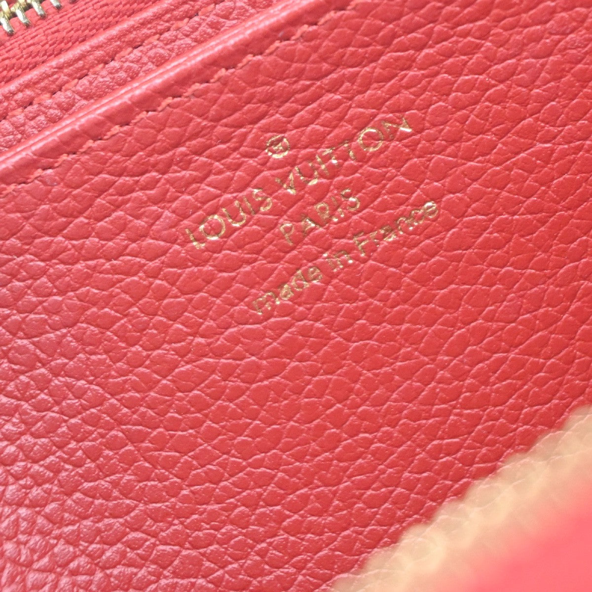 Louis Vuitton Zippy Wallet NM Leather Empreinte, RED, LEATHER, Wallets