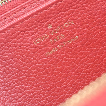 Louis Vuitton Zippy Wallet NM Leather Empreinte, RED, LEATHER, Wallets