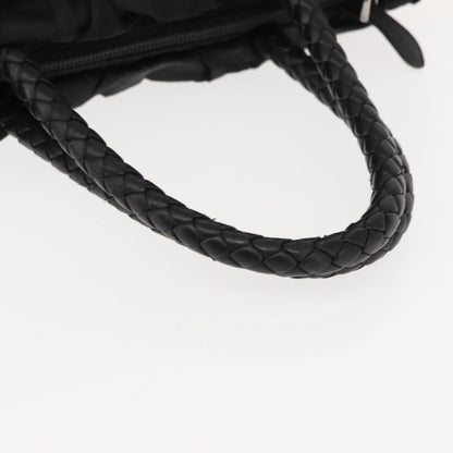 Prada Bow Convertible Tote Tessuto, BLACK, NYLON, Handbag
