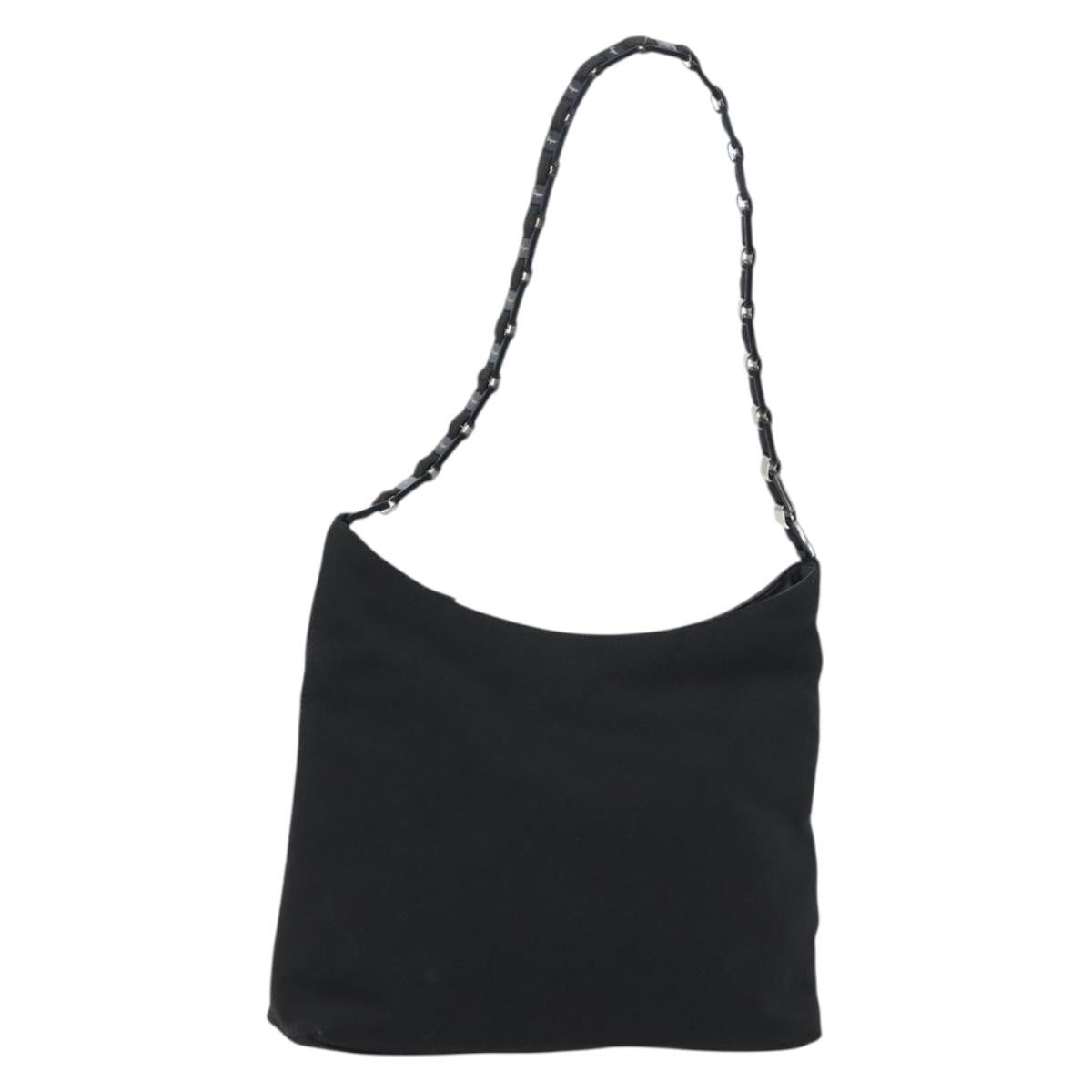 Salvatore Ferragamo Vala Shoulder Bag Nylon, BLACK, NYLON, Shoulder bag