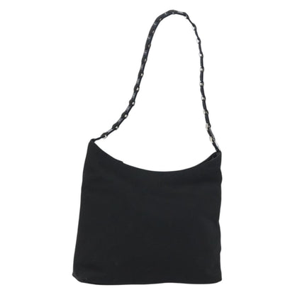 Salvatore Ferragamo Vala Shoulder Bag Nylon, BLACK, NYLON, Shoulder bag