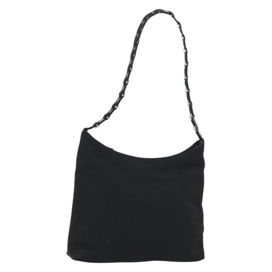 Salvatore Ferragamo Vala Shoulder Bag Nylon, BLACK, NYLON, Shoulder bag