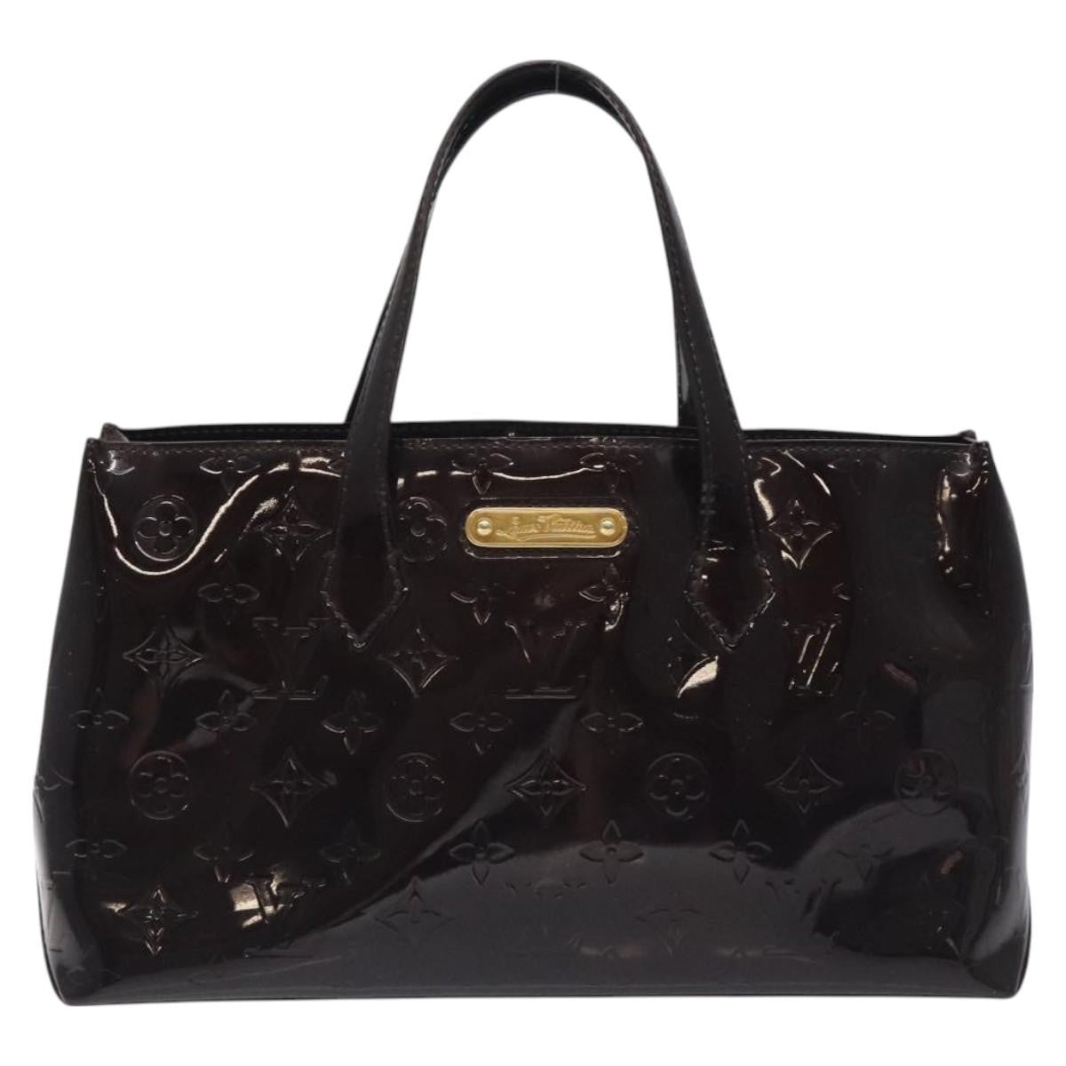 Louis Vuitton Wilshire Handbag Monogram Vernis, BURGUNDY, PATENT_LEATHER, Handbag