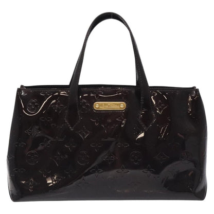 Louis Vuitton Wilshire Handbag Monogram Vernis, BURGUNDY, PATENT_LEATHER, Handbag