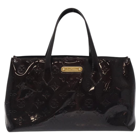Louis Vuitton Wilshire Handbag Monogram Vernis, BURGUNDY, PATENT_LEATHER, Handbag