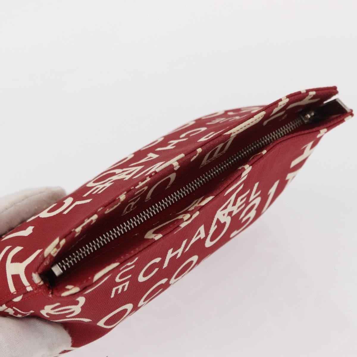 Chanel 31 Rue Cambon Clutch Canvas, RED, CANVAS, Clutche & pouche