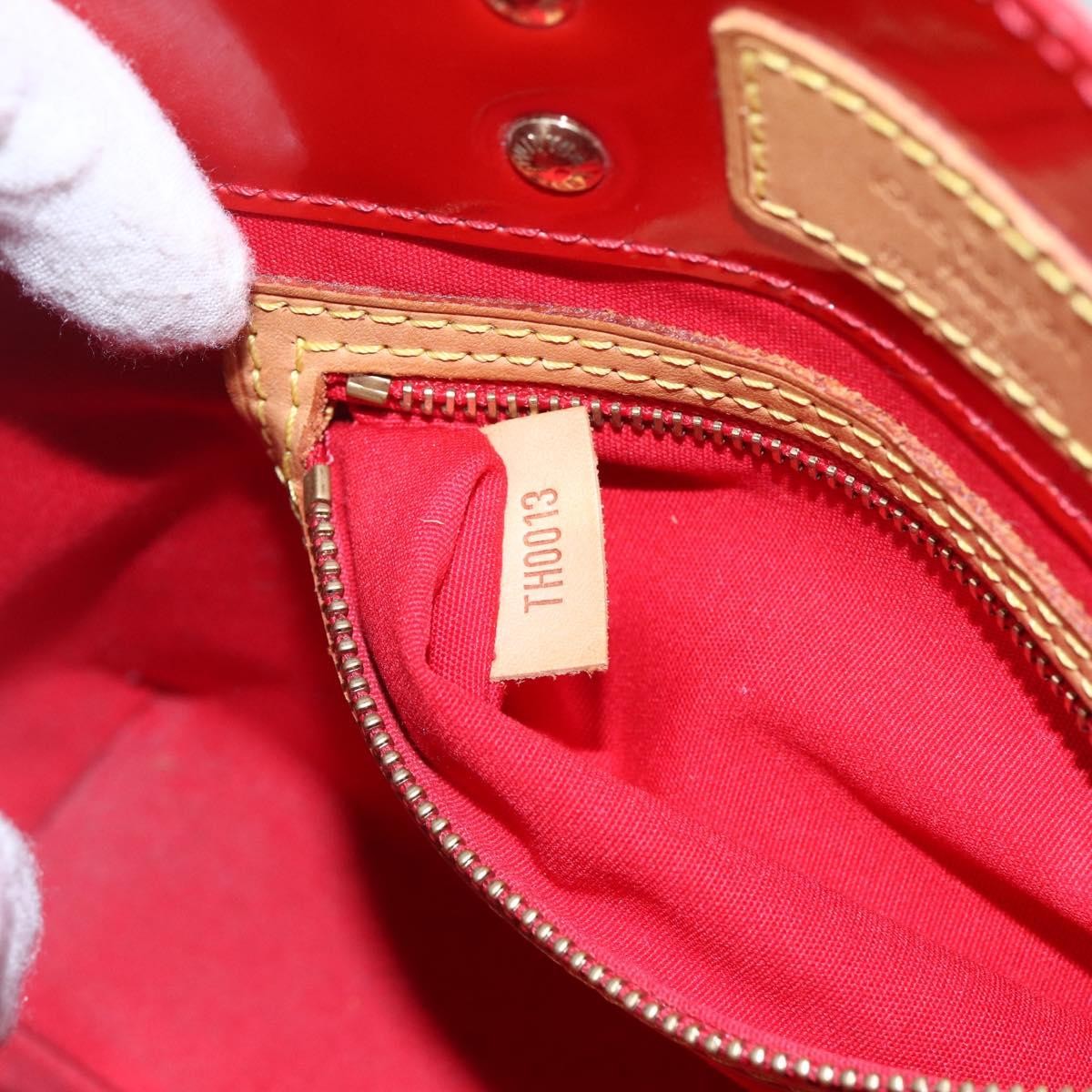 Louis Vuitton Reade Handbag Monogram Vernis, RED, PATENT_LEATHER, Handbag