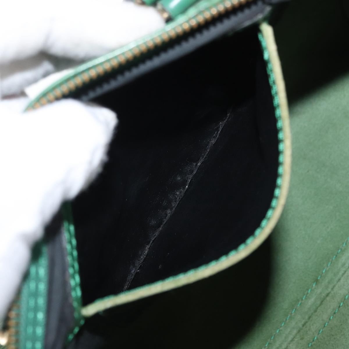 Louis Vuitton Speedy Handbag Epi Leather, GREEN, LEATHER, Handbag