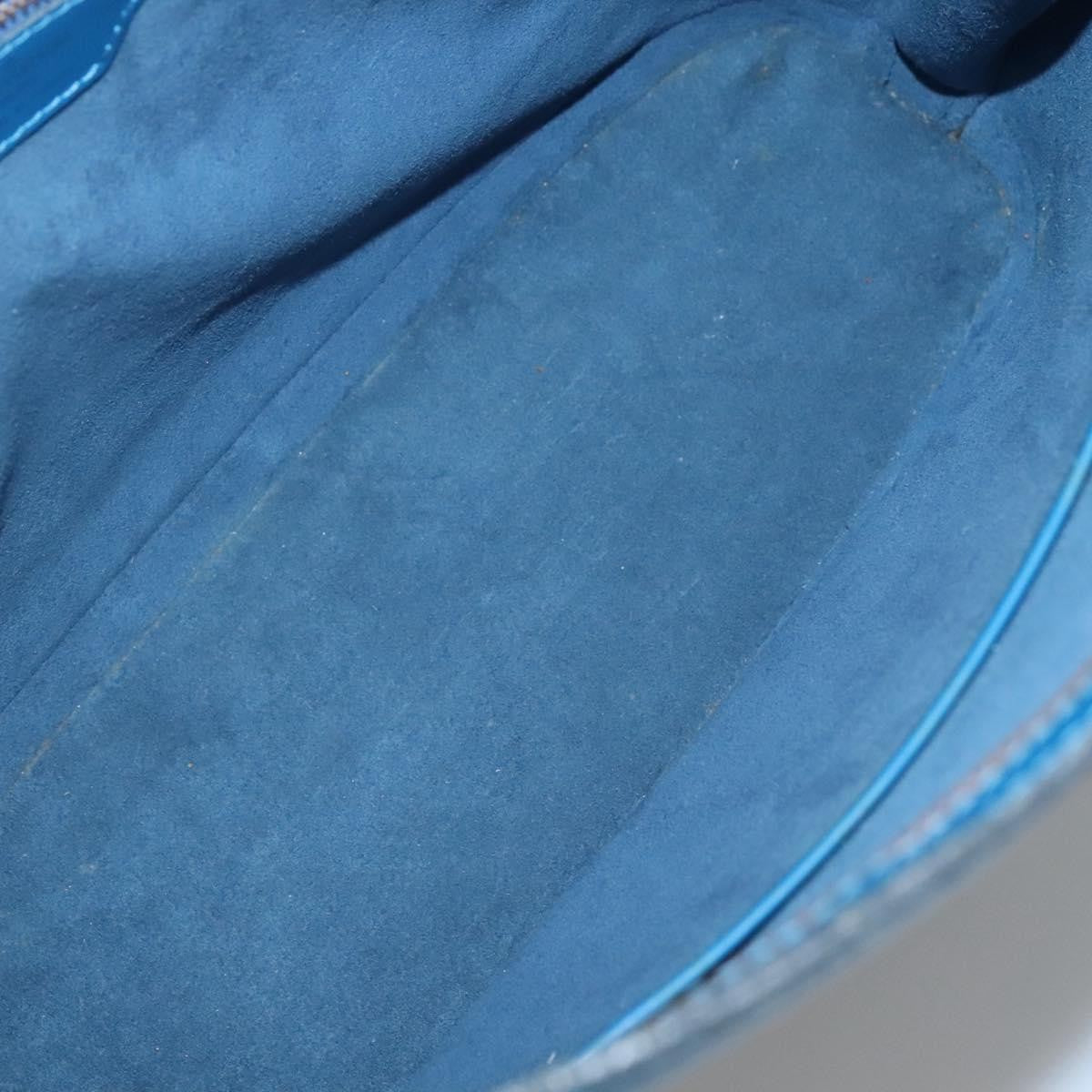 Louis Vuitton Lussac Handbag Epi Leather, BLUE, LEATHER, Shoulder bag