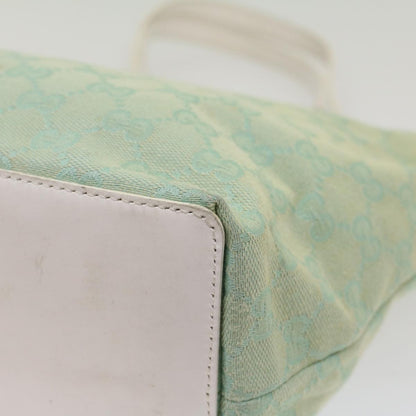Gucci Vintage Bucket Shopping Tote GG Canvas, BLUE, CANVAS, Tote bag