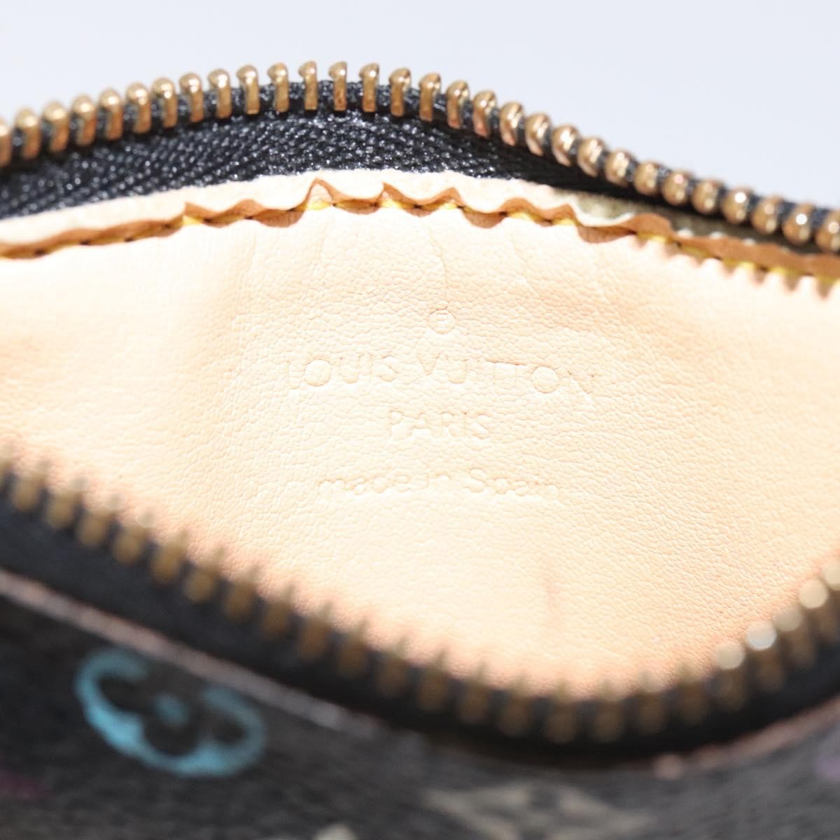 Louis Vuitton Pochette Clés Monogram Canvas, BLACK, CANVAS, Wallets