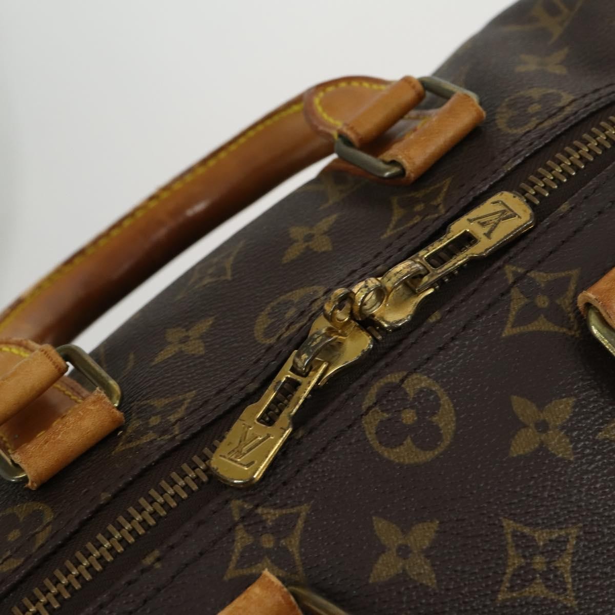 Louis Vuitton Keepall Bandouliere Bag Monogram Canvas, BROWN, CANVAS, Travel bag