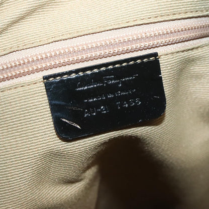 Salvatore Ferragamo Vala tote Canvas, BLACK, CANVAS, Tote bag