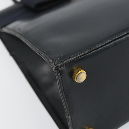 Salvatore Ferragamo Convertible Vara Bow Tote Leather, NAVY, LEATHER, Handbag